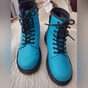 Dr. Martens Women's 1460 Patent Leather White Lace Up Boots size Usa: 5(4men)